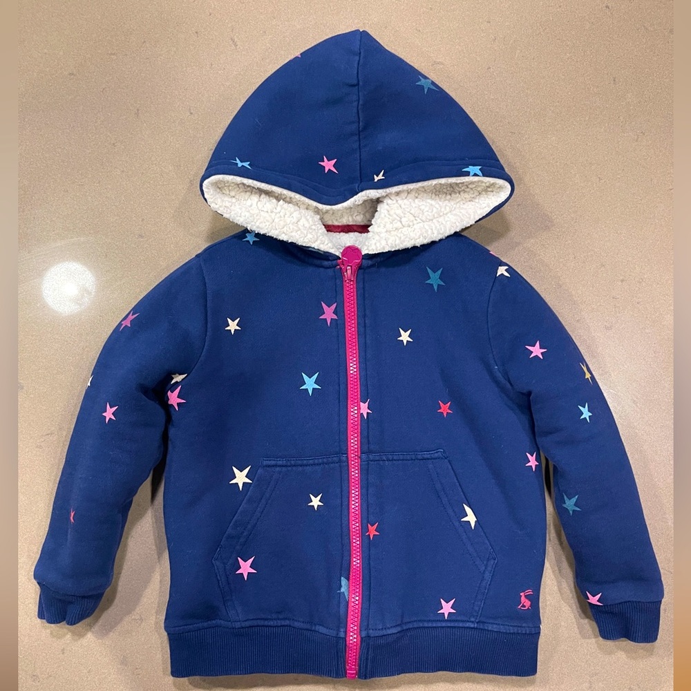 Joules Sherpa Lines Hoody Sweatshirt 4 Year